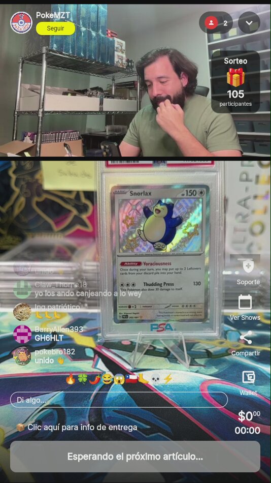 Carta Pokémon Snorlax PSA 10