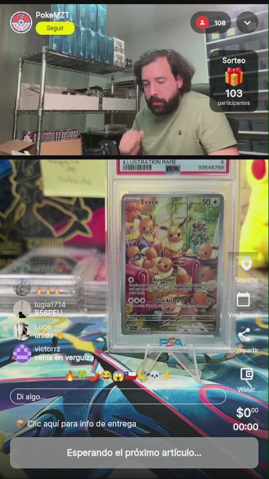 Eevee Illustration Rare PSA Graduada