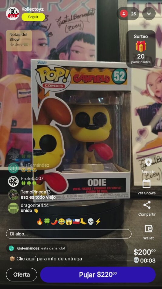 Funko Pop! Odie #52 Garfield