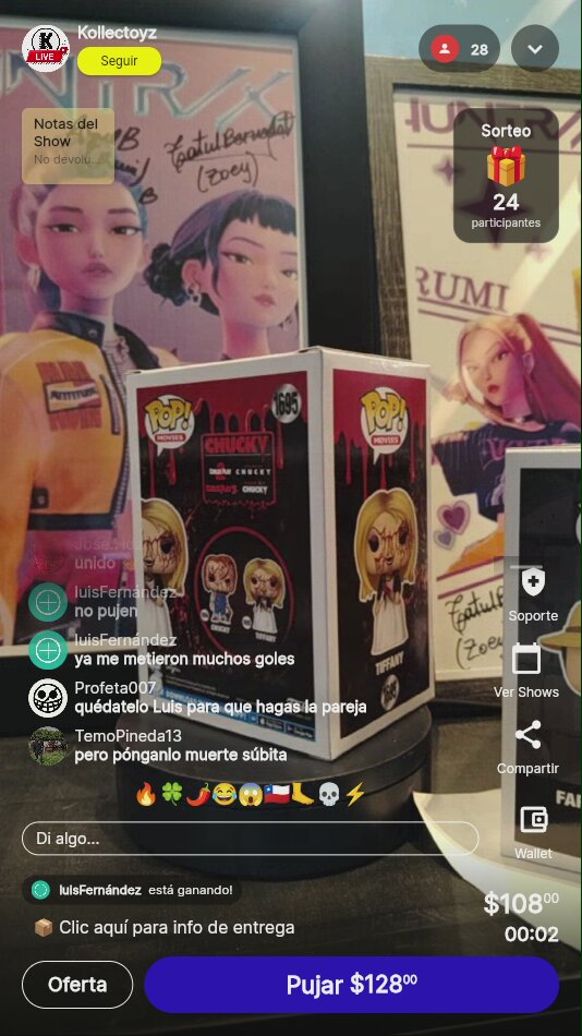 Funko Pop Tiffany Bloody #1695