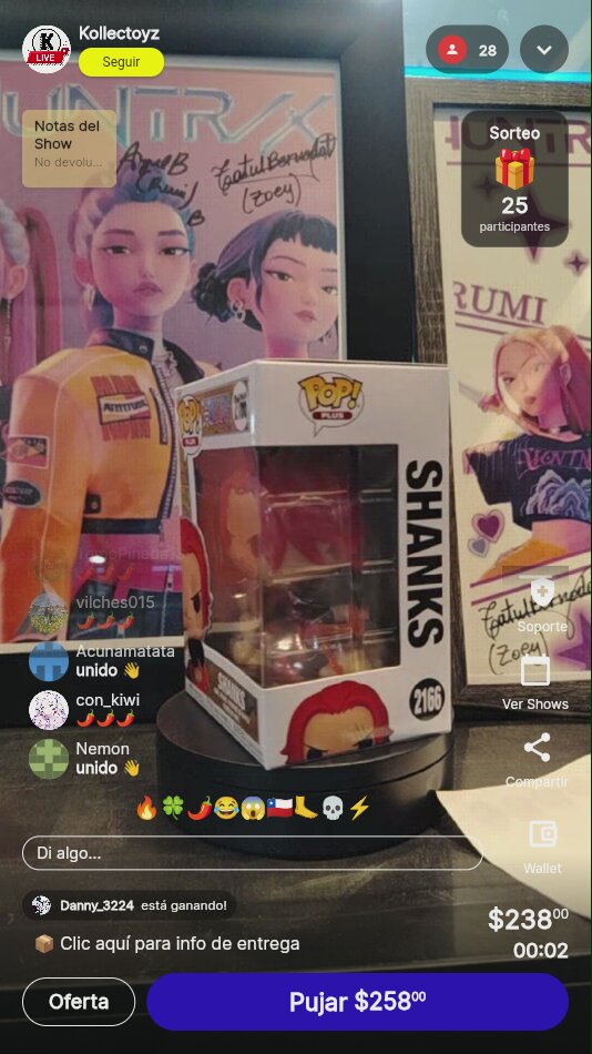 Funko Pop! One Piece Shanks #2166