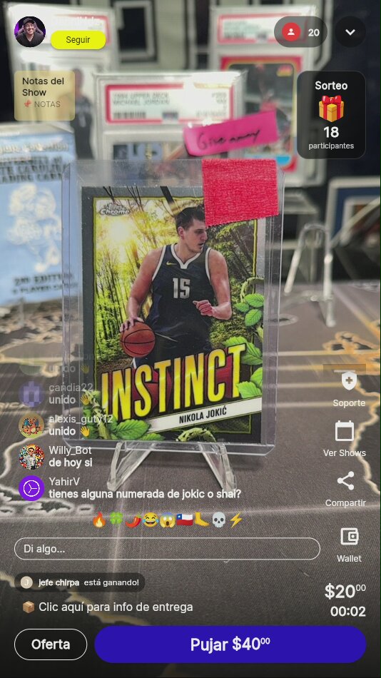 Nikola Jokic Topps Chrome Instinct