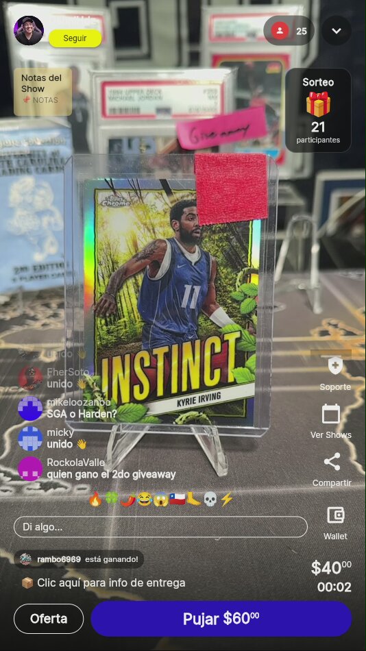 Kyrie Irving Topps Chrome Instinct