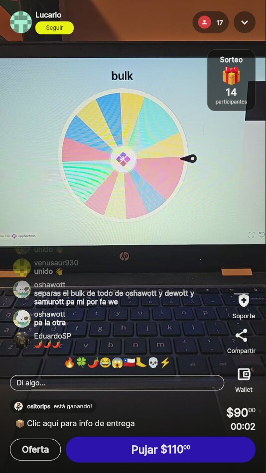 Sorteo Ruleta en vivo