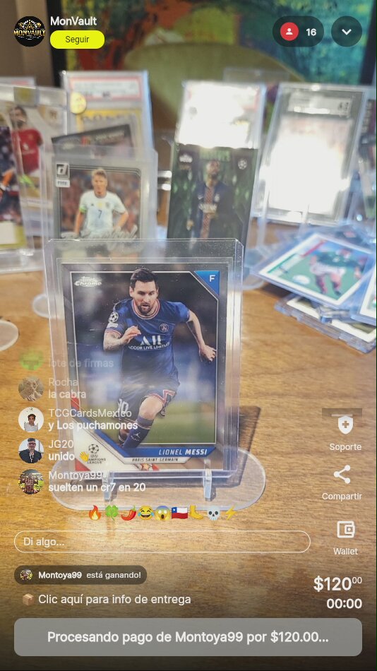 Tarjeta Lionel Messi Topps Chrome