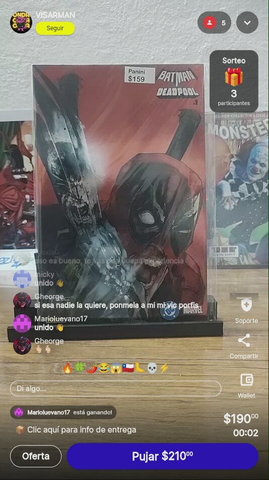 Comic Batman/Deadpool Panini Sellado