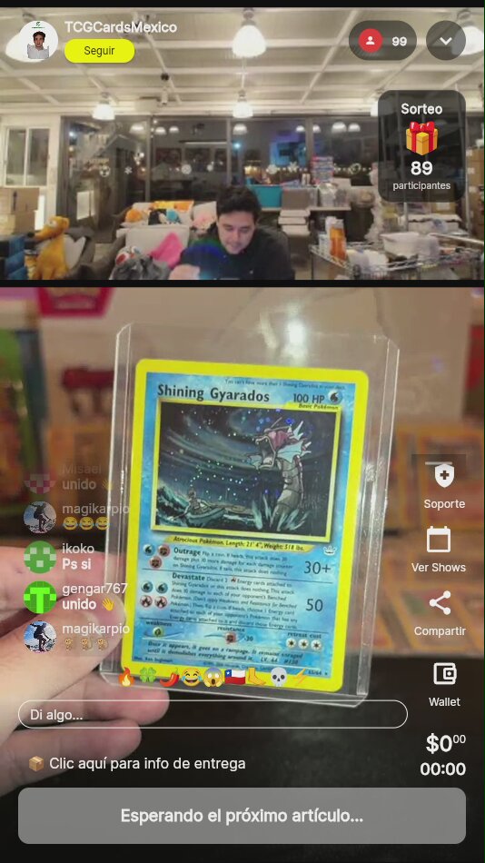 Shining Gyarados Neo Revelation Holo