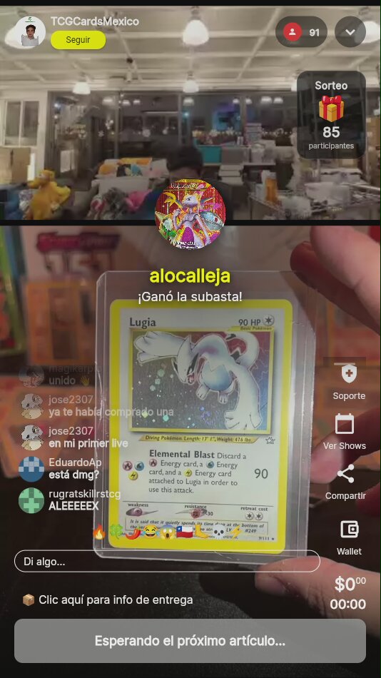 Lugia Neo Genesis Holo #9