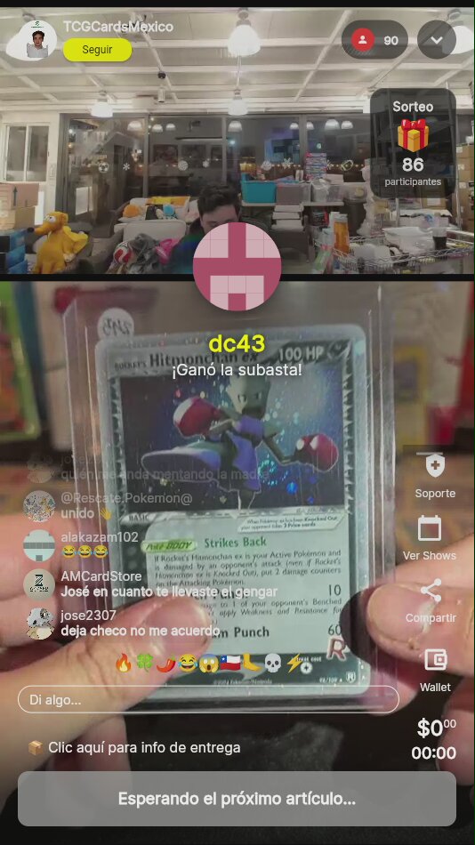 Rocket's Hitmonchan ex Holo