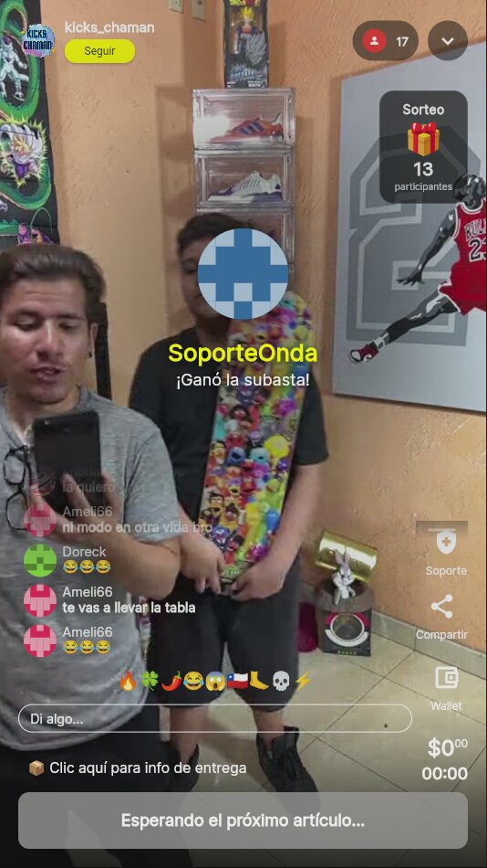 Tabla SoporteOnda subastada