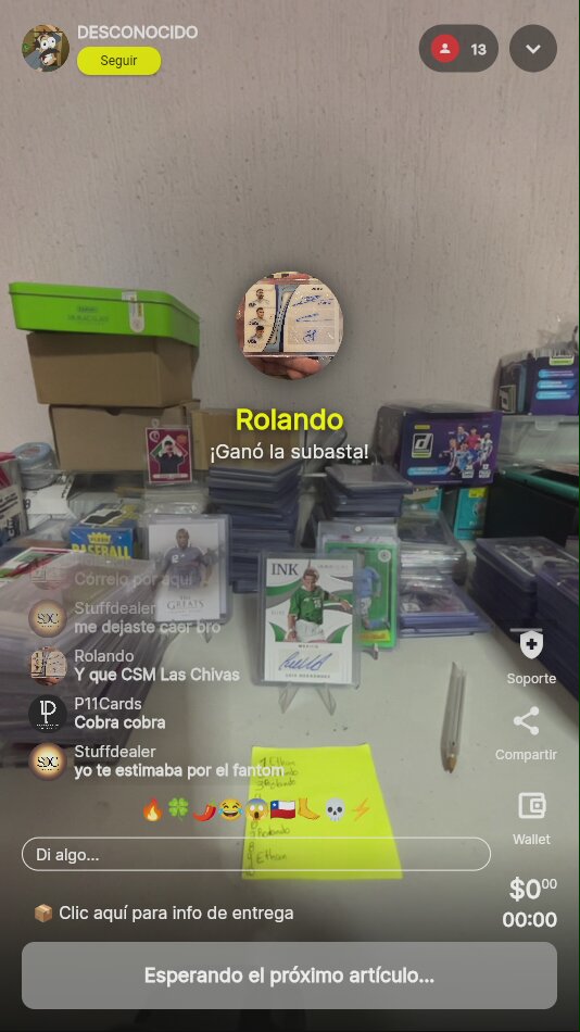 Tarjetas deportivas de Soccer