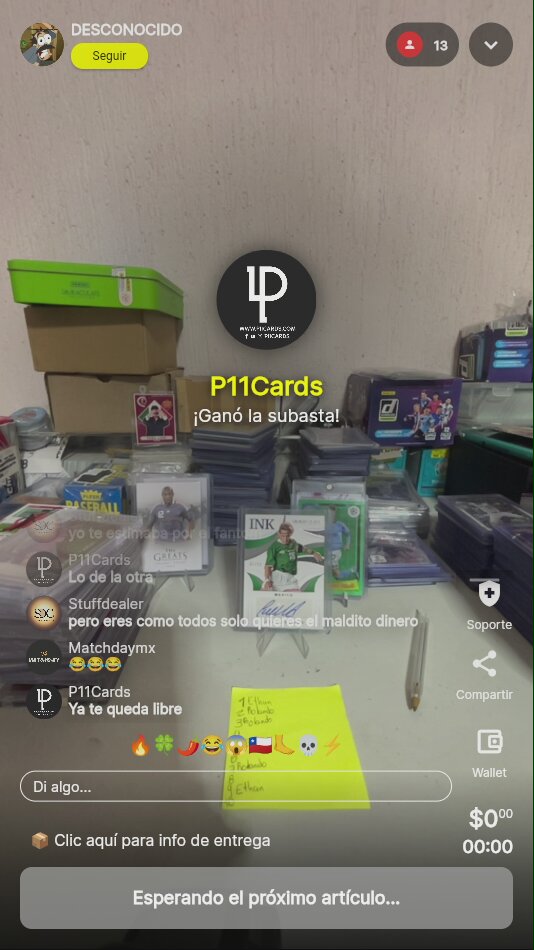 Tarjetas deportivas de Soccer