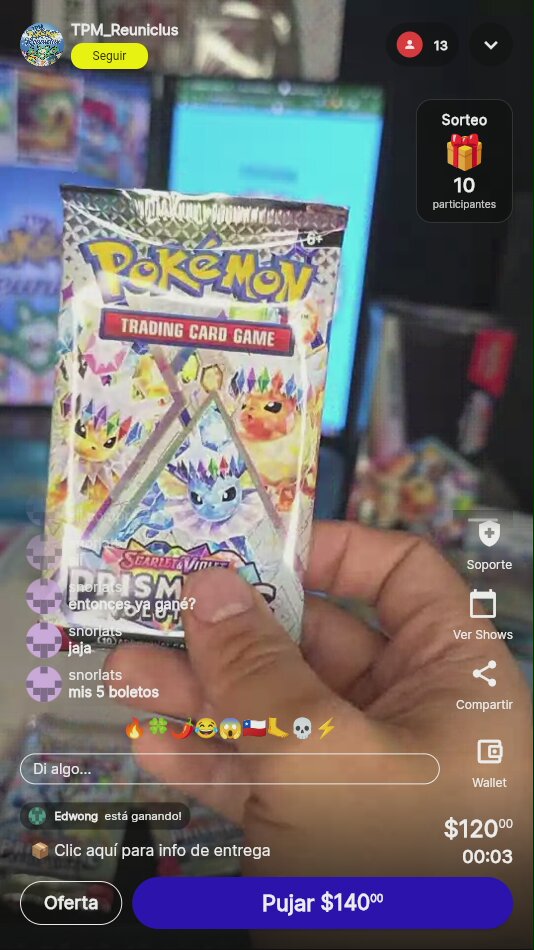 Pokémon TCG Prismatic Evolutions Booster
