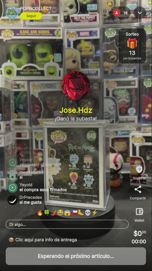 Funko Pop Rick with Crown