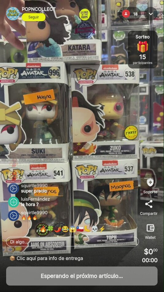 Funko Pop Avatar Colección