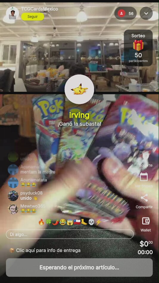 Tres sobres Pokémon TCG variados