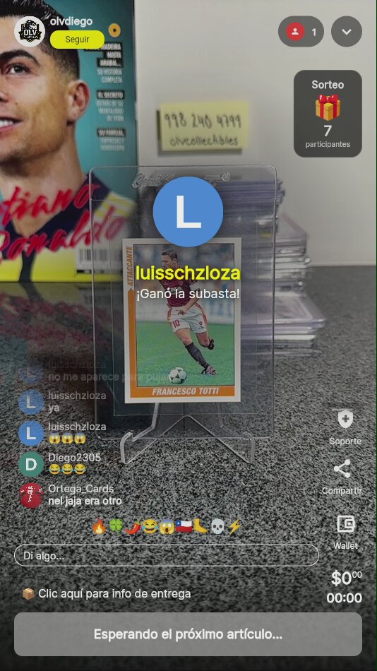 Carta Francesco Totti Atacante Italia